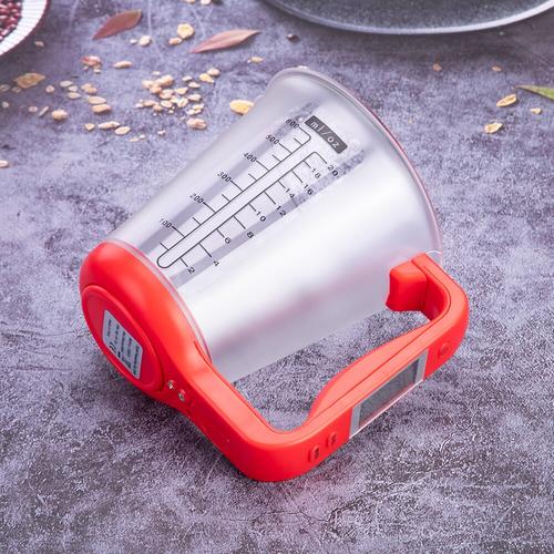 Balance de Cuisine - ElectronicCups™ - Rouge - Accessoire de Cuisine