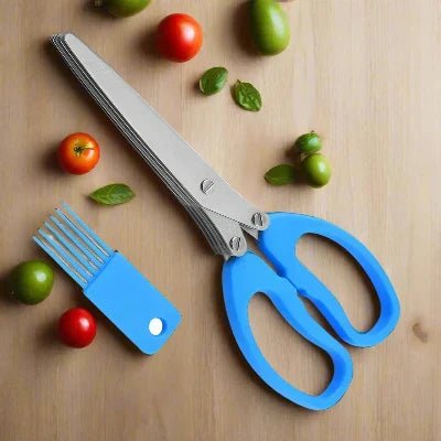 Ciseaux de Cuisine - MultiLayersScissor™ - Bleu - Accessoire de Cuisine