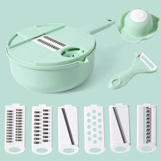 Hachoir Manuel - CutShredGrater™ - Vert - Accessoire de Cuisine